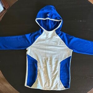 Under Armour Kids Steph CurryRoyal Blue and Cream Hoodie